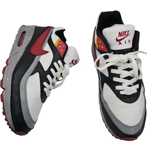 Custom 2007 Nike Air Max BW 90 Hybrid Black White Camel Mens 10 Sneakers - Picture 1 of 14